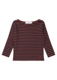 Lisa Says Gah Nia Top in Tobacco Stripe