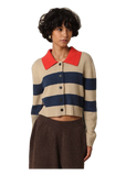 Olivaceous Nia Stripe Cardigan