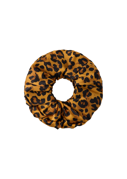 Olah Leopard Silk Scrunchie