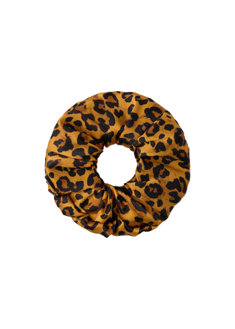 Olah Leopard Silk Scrunchie