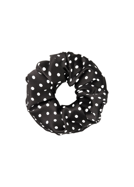 Olah Petite Dot Silk Scrunchie