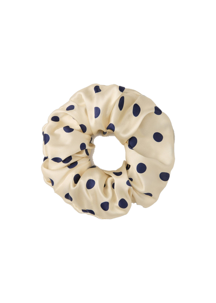 Olah Polka Dot Silk Scrunchie