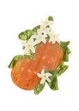 Solar Eclipse Orange Blossom Hair Claw Clip