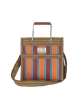 Le Sac Sulpice Palma Mini Metal Handle Tote in Sunrise stripe