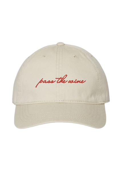 Cowboy Stargirl Pass the Wine Embroidered Hat