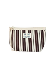 Le Sac Sulpice Paxos Everyday Pouch in Espresso stripe