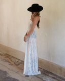 Strapless Lace Maxi