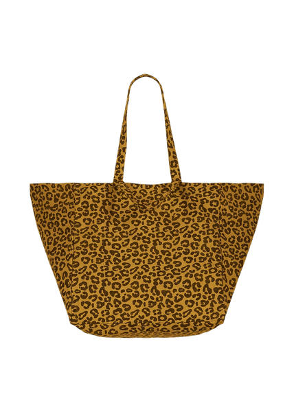 Elisa Leopard Caramel Tote