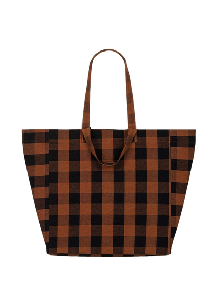 Elisa Big Vichy Ginger Tote