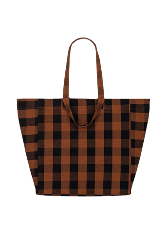 Elisa Big Vichy Ginger Tote