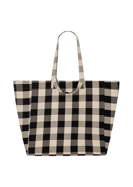 Elisa Big Vichy Greige Tote