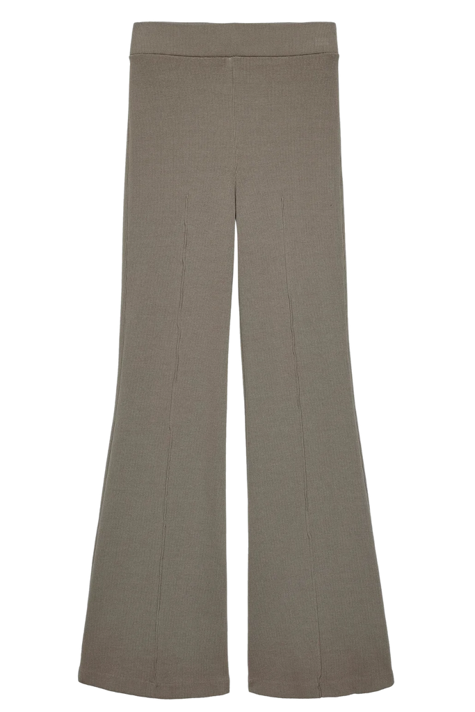 Ribbed Kick Flare Lounge Trousers