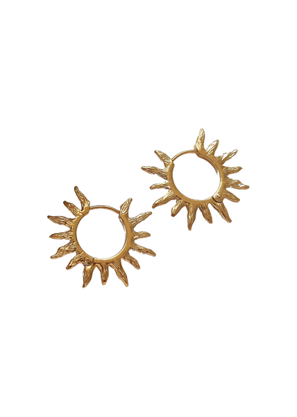 Sabliere Sunburst Hoop Earrings