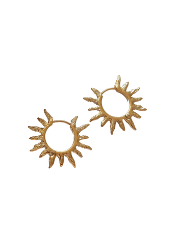 Sabliere Sunburst Hoop Earrings
