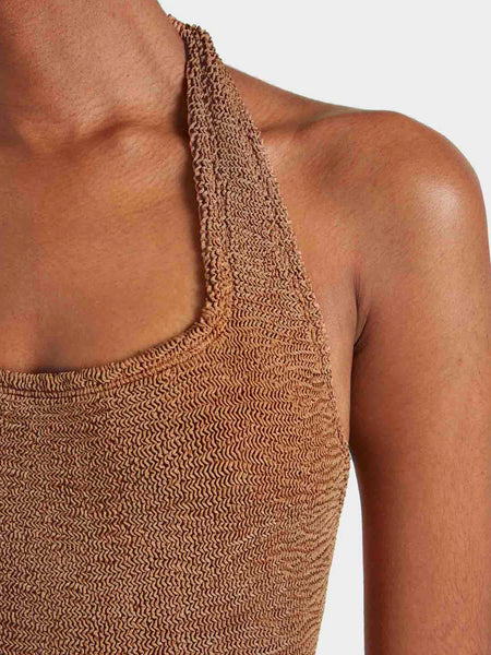 Sandy One Piece - Metallic Cocoa