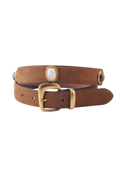 Most Wanted Suede Gemstone Belt