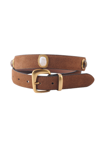 Most Wanted Suede Gemstone Belt