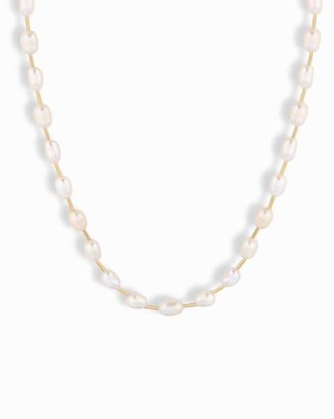 Talia Pearl Necklace detail