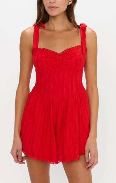 Regal Romper - Red