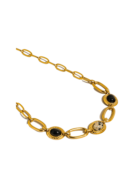 Valence Natural Stone Chain Necklace