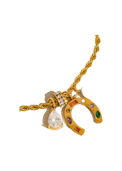 Western Horseshoe Charm Necklace
