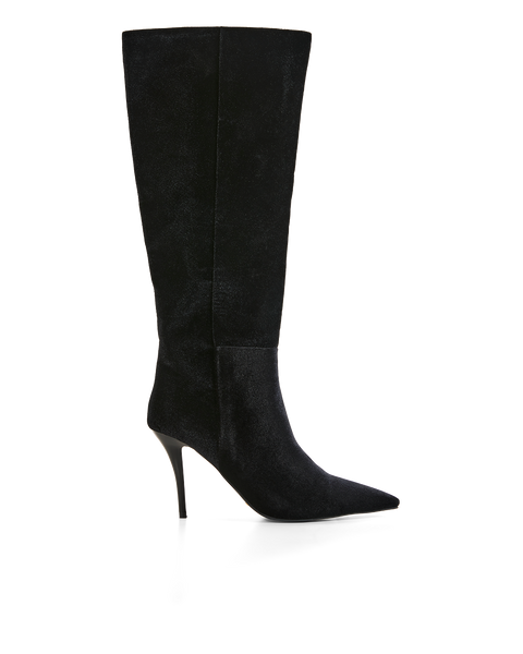 Billini Willemina Boot in black velvet side view