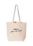 Cowboy Stargirl With Love, From New York Embroidered Tote Bag