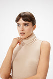 Turtleneck Tank Bodysuit - Oatmeal