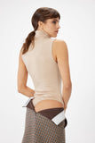 Turtleneck Tank Bodysuit - Oatmeal