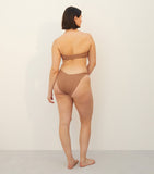 Flora Bikini - Metallic Cocoa