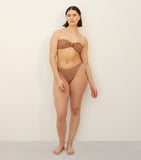 Flora Bikini - Metallic Cocoa