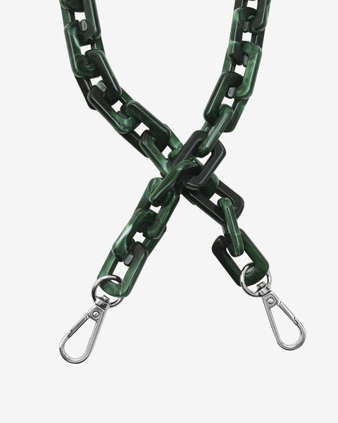 Squared Chain Handle - Dark Green
