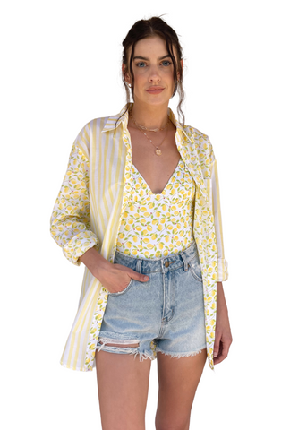 Oxford Tunic - Lemonade Stripe