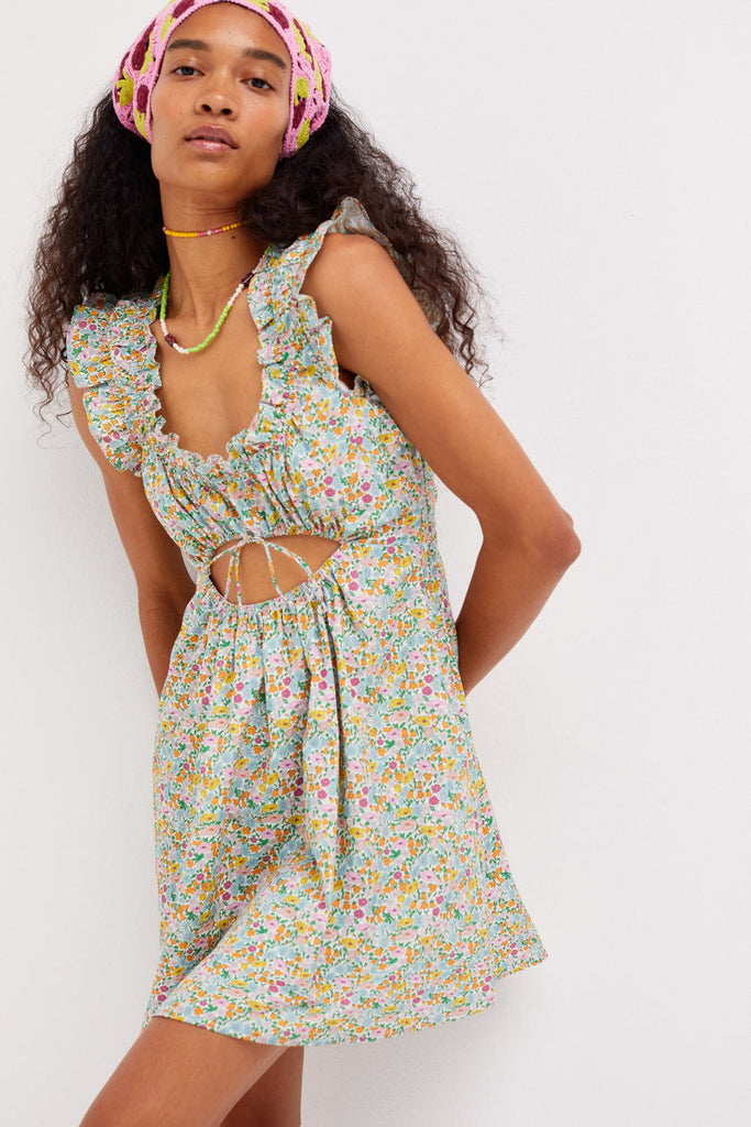 keepsake wild love ruffle mini dress For Love & Lemons Raleigh Mini Dress
