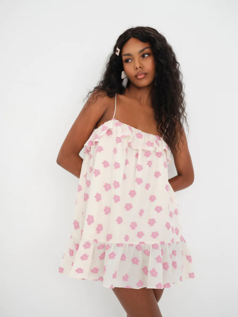 dolly mini dress for love and lemons Black Dolly Lace Mini Dress