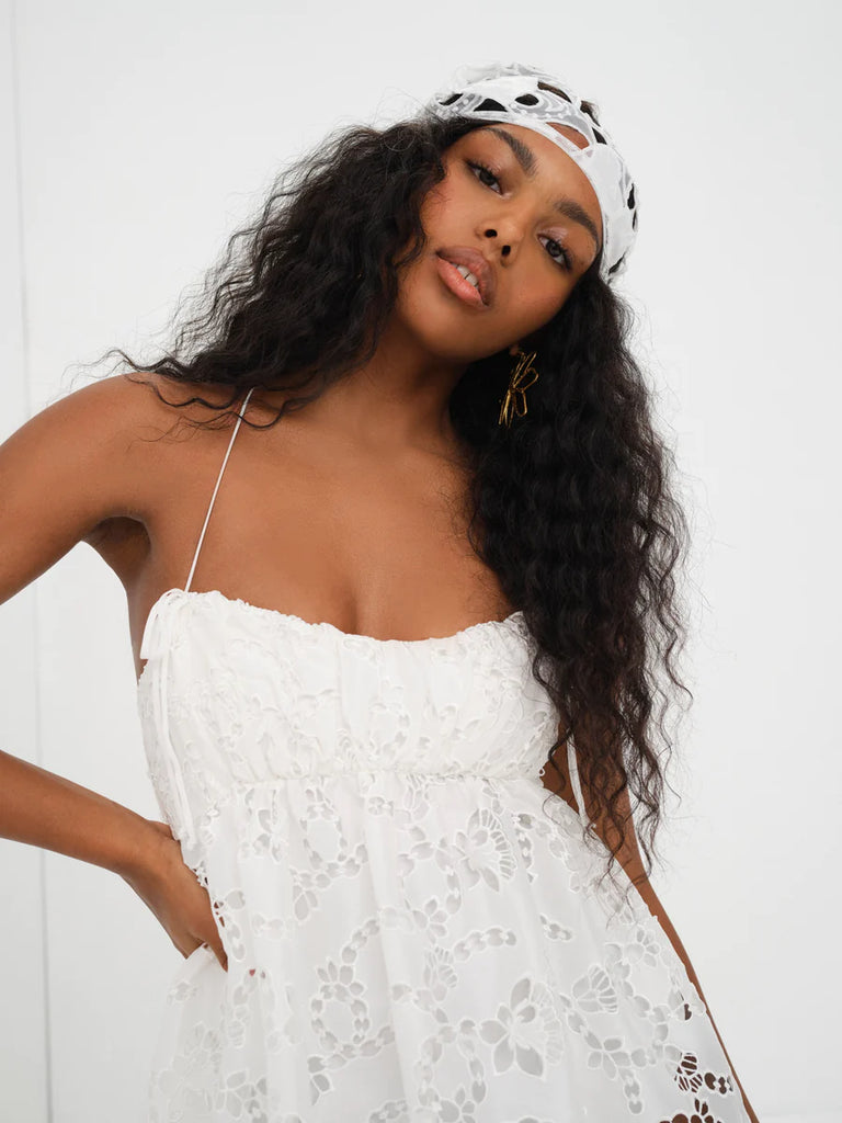 fern mini dress Fern Mini Dress White