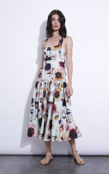 Serena Print Midi Dress