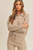 How About It Sweater Set- Taupe
