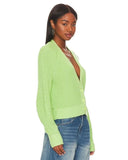 Shaker Cardigan - Pear