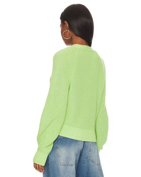 Shaker Cardigan - Pear