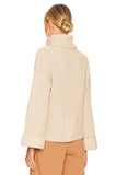 Chunky Turtleneck Shaker Pullover