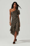 Santorini Dress - Black Taupe Multi