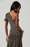 Santorini Dress - Black Taupe Multi