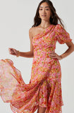 Santorini Dress - Pink Multi Floral
