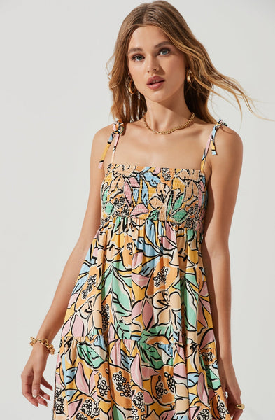 Marlene Dress - Tropical Papaya