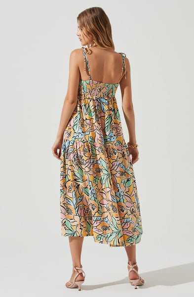 Marlene Dress - Tropical Papaya