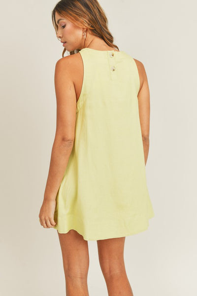 Giselle Mini Dress - Lime