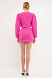 Effie Mini Skirt - Berry