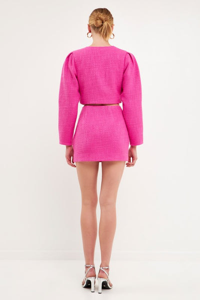 Effie Mini Skirt - Berry