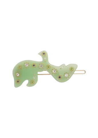 Leaf Hair Clip - Green